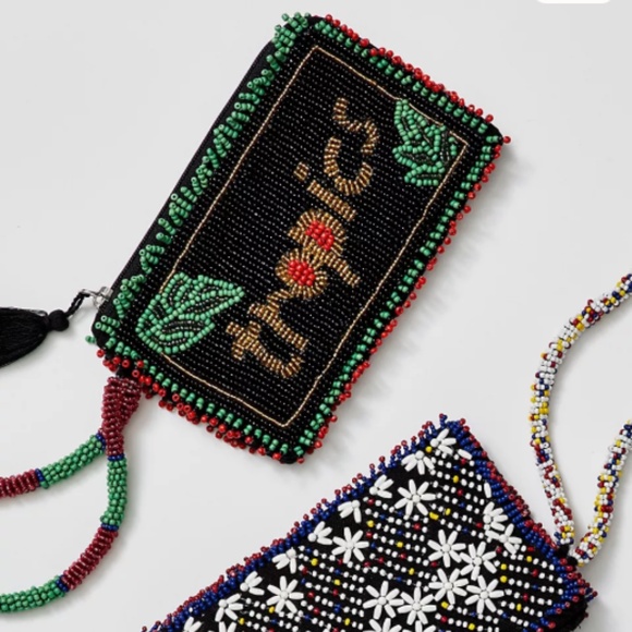 Free People Handbags - Free People Daydreamer Tropics Beaded Wallet